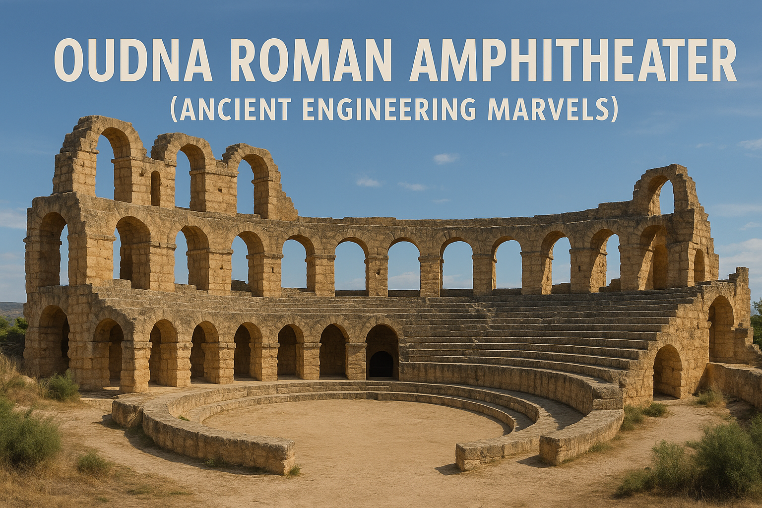Oudna Roman Amphitheater (Ancient Engineering Marvels)