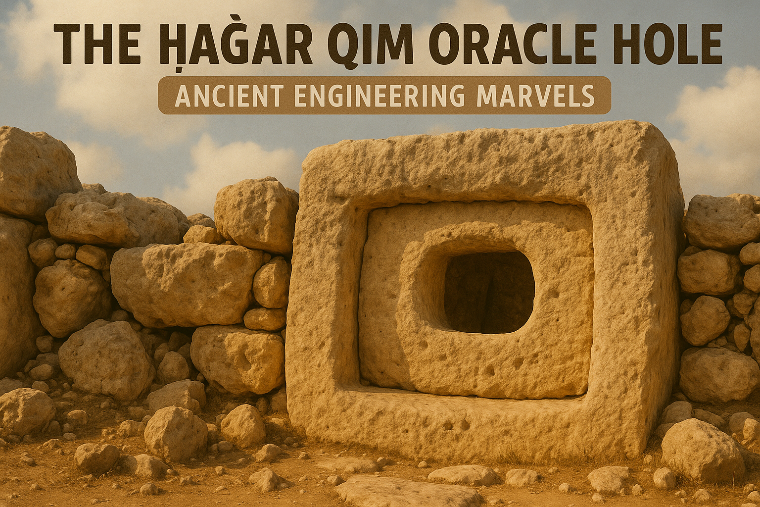 The Ħaġar Qim Oracle Hole (Ancient Engineering Marvels)