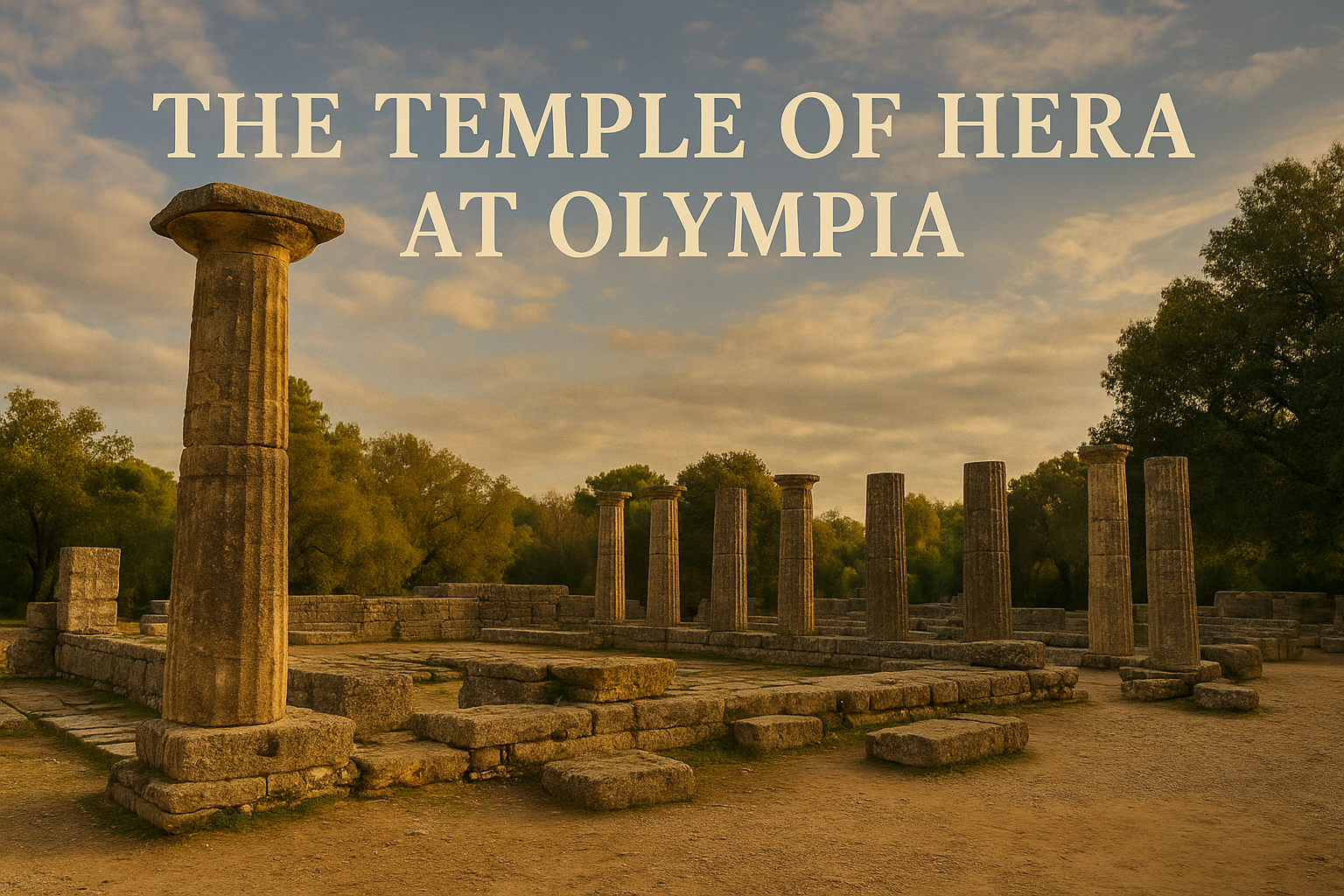 The Temple of Hera at Olympia
