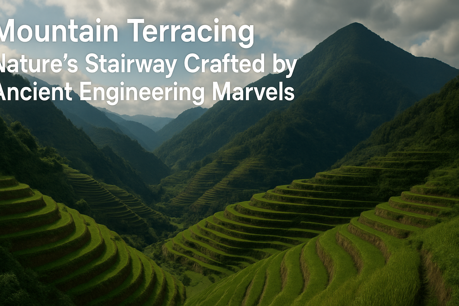 Mountain Terracing Nature’s Stairway Crafted by Ancient Engineering Marvels