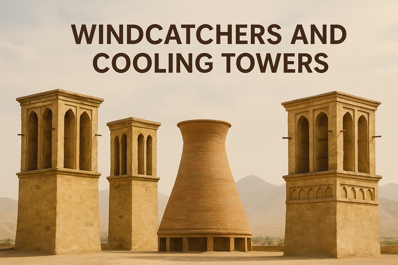 Windcatchers and Cooling Towers
